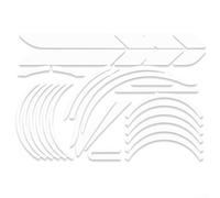 Autocollant réfléchissant pour trottinette électrique compatible avec Xiaomi M365, améliore la sécurité du conducteur en améliorant la visibilité dans l'obscurité, fabriqué en PVC ()