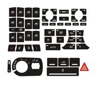 Autocollant réparation bouton voiture pour Audi A3 8P 2004-2008,contrôle climatique, radio,fenêtre,autocollant de garniture