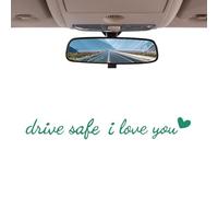 Autocollant Rétroviseur - Conduis Prudemment Je T aime Autocollant Miroir Voiture - Accessoires Imperméables Pour SUV Camion Pare-Brise Tableau De Bord | Autoroute Quotidienne Automobile
