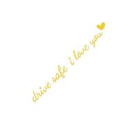 Autocollant Rétroviseur - Conduis Prudemment Je T aime Autocollant Miroir Voiture - Décor Aquatique Pour Tableau De Bord Voiture | Autoroute Quotidienne Automobile