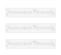 Autocollant Rétroviseur Voiture, 3pcs Mignon Drôle Rétroviseur Autocollant Autocollant Princesse Passager pour Fenêtre de Voiture Accessoires de Voiture pour Femme Décoration de Voiture(Blanc)