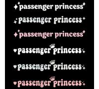 Autocollant Rétroviseur Voiture, 6 Pièces Autocollants de Passager Princesse, Mignon Drôle Rétroviseur Autocollant Accessoires de Décoration pour Fenêtre,Passager Princesse Sticker