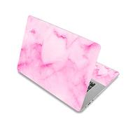 Autocollant réutilisable pour ordinateur portable Toshiba, HP, Samsung, Dell, Apple, Acer, Leonovo, Sony, Asus (marbre rose 1)