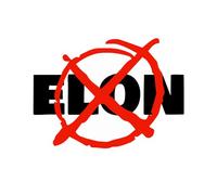 Autocollant rond en vinyle anti-Elon Musk « No Elon Musk Went Crazy » pour modèle X 3 Y S - Autocollant pour fenêtre intérieure ou extérieure (20,3 x 20,3 cm)