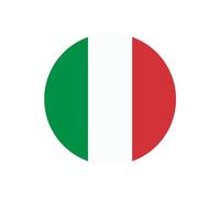 Autocollant rond en vinyle - Motif drapeau italien - 5 cm - Coupe du monde