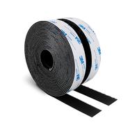 Autocollant Ruban Auto-Adhésif 19MM x 6M Extra Résistant Noir Durable Avec Support Auto-Adhésif En Nylon Pour Travaux Manuels Projets De Bricolage Et Réparations