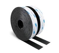 Autocollant Ruban Auto-Adhésif 25MM x 6M Extra Résistant Noir Durable Avec Support Auto-Adhésif En Nylon Pour Travaux Manuels Projets De Bricolage Et Réparations
