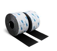 Autocollant Ruban Auto-Adhésif 50MM x 6M Extra Résistant Noir Durable Avec Support Auto-Adhésif En Nylon Pour Travaux Manuels Projets De Bricolage Et Réparations