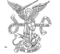 Autocollant Saint-Michel archange