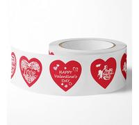 Autocollant Saint-Valentin - Autocollants En Forme De Cœur | Autocollant Coeur Saint-Valentin, Embellissements D'invitation À Une Fête, Accessoire De Papeterie Romantique Pour La SaintValentin, Fêtes