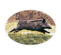 Autocollant sanglier logo1-3 sticker - Taille : 8 cm