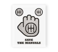 Autocollant Save The Manuals 10 x 12 cm