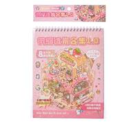 Autocollant Scènes d'île Scrapbooking Scènes Décoratives pour Journal Mémoire Livre Couverture de Téléphone Portable Décoration Rainbow Island Book