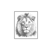 Autocollant Semi-permanent Imperméable De Tatouage Temporaire De Lion Autocollants longue durée