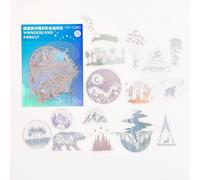 Autocollant Séries Pays Des Rêves, Étiquette Scrapbook, Estampage À Chaud, Laser Doré, Décoration Animale, Pour Journal Intime, Fournitures Scolaires, 45 Pièces