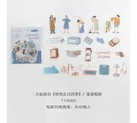 Autocollant Séries Quatre Saisons Ins, Étiquette Adhésive, Dessin Animé Créatif, Mignon, Décoration Pour Journal Intime, Papeterie Scolaire, 40 Pièces