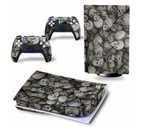 Autocollant Skin Pour PS5 Disc Edition & Digital Edition Console Et Manette Vinyl Cover Skins Wraps Scratch Resistant, Compatible Avec Pour PS5 532389 Revêtement(Disc Version)
