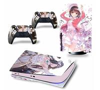 Autocollant Skin Pour PS5 Disc Edition & Digital Edition Console Et Manette Vinyl Cover Skins Wraps Scratch Resistant, Compatible Avec Pour PS5 524186 Revêtement(Digital Edition)