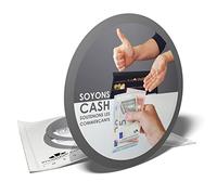 Autocollant Soyons cash - Soutenons les commerçants - 3 stickers rond, 9,5 cm