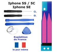 Autocollant Sticker Adhésif Colle Batterie IPHONE 5S - 5C - SE Strips Double Face + Kit 6 outils