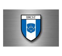 Autocollant Sticker Adhesif Drapeau Blason Ville Souvenir Brest Bielorussie