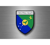 Autocollant Sticker Adhesif Drapeau Blason Ville Souvenir Christmas Island