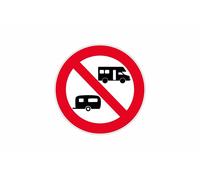Autocollant Sticker Adhesif Signalisation Panneau Interdit Caravanne Camping