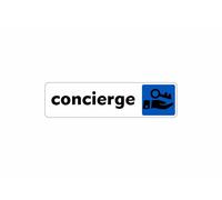 Autocollant Sticker Adhesif Signalisation Plaque Porte Panneau Concierge