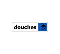 Autocollant Sticker adhesif signalisation Plaque Porte Panneau douches