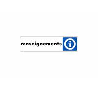 Autocollant Sticker Adhesif Signalisation Plaque Porte Panneau Renseignements