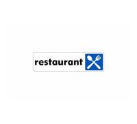 Autocollant Sticker Adhesif Signalisation Plaque Porte Panneau Restaurant