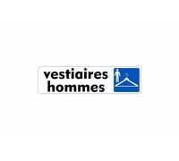 Autocollant Sticker Adhesif Signalisation Plaque Porte Panneau Vestiaire Homme