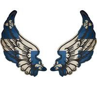 Autocollant Sticker Ailes Biker Motard Drapeau Pays Canada Quebec