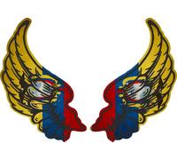 Autocollant Sticker Ailes Biker Motard Drapeau Pays Ec Equateur