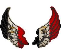 Autocollant Sticker Ailes Biker Motard Drapeau Pays Et Egypte