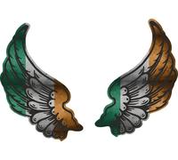 Autocollant Sticker Ailes Biker Motard Drapeau Pays Irl Irlande