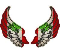 Autocollant Sticker Ailes Biker Motard Drapeau Pays Rl Liban