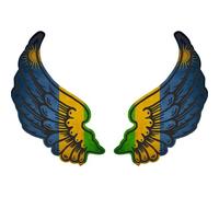 Autocollant Sticker Ailes Biker Motard Drapeau Pays Rwa Rwanda