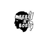 Autocollant sticker Bébé à Bord tête corse logo 5-1 - Taille : 17 cm