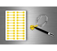 Autocollant Sticker Bijoux Prix Etiquette Magasin Bijouterie Diy - Jaune / Lot De 110
