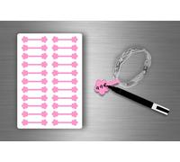 Autocollant Sticker Bijoux Prix Etiquette Magasin Bijouterie Diy - Rose / Lot De 110