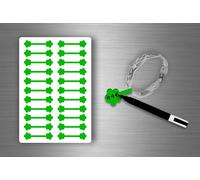 Autocollant Sticker Bijoux Prix Etiquette Magasin Bijouterie Diy - Vert / Lot De 110