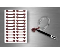 Autocollant Sticker Bijoux Prix Etiquette Magasin Diy Bijouterie - Marron / Lot De 110