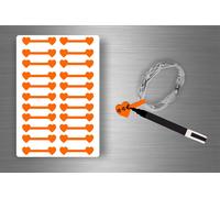 Autocollant Sticker Bijoux Prix Etiquette Magasin Diy Bijouterie - Orange / Lot De 110