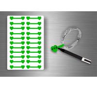 Autocollant Sticker Bijoux Prix Etiquette Magasin Diy Bijouterie - Vert / Lot De 22