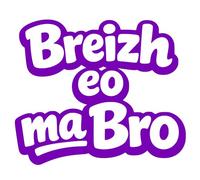 Autocollant Sticker Breizh eo ma Bro, Stickers Bretagne, Vinyle haute performance pour Voiture, Cadeau Breton, Bretonne (mauve, 9 x 7,5 cm)