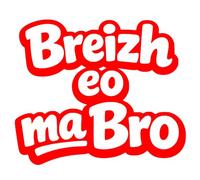 Autocollant Sticker Breizh eo ma Bro, Stickers Bretagne, Vinyle haute performance pour Voiture, Cadeau Breton, Bretonne (rouge, 21 x 18 cm)