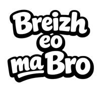 Autocollant Sticker Breizh eo ma Bro, Stickers Bretagne, Vinyle haute performance pour Voiture, Cadeau Breton, Bretonne (1 - noir profond, 14 x 12 cm)