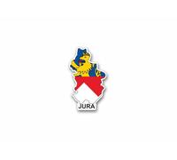 Autocollant Sticker Carte Drapeau Departement Exterieur Jura