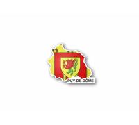Autocollant Sticker Carte Drapeau Departement Exterieur Puy De Domes